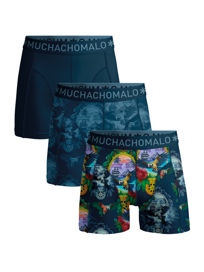 Afbeelding van PirateParrot1010-01 - Blue Print - Boxers - Muchachomalo